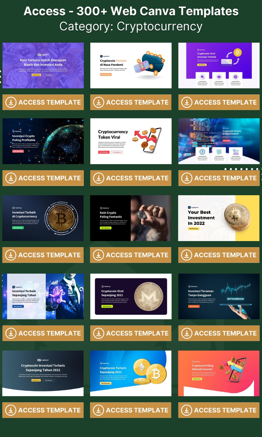 300 Web CANVA Templates - Image 19