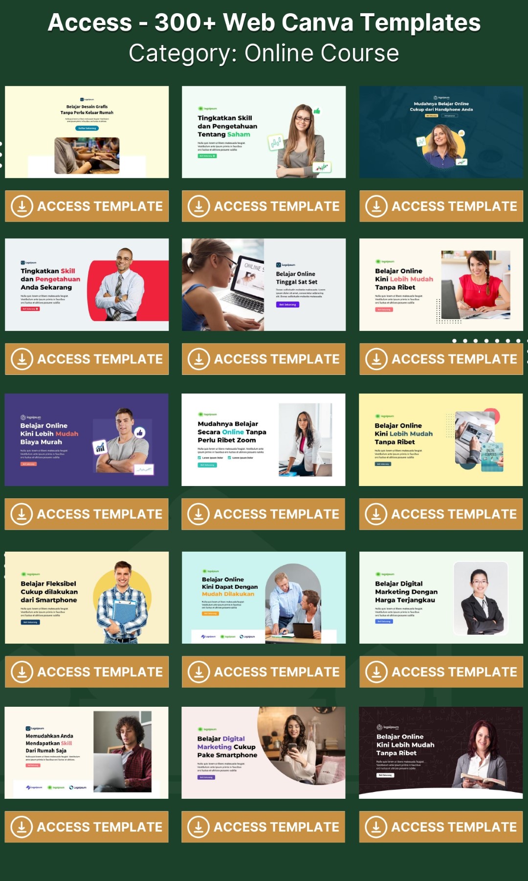 300 Web CANVA Templates - Image 18