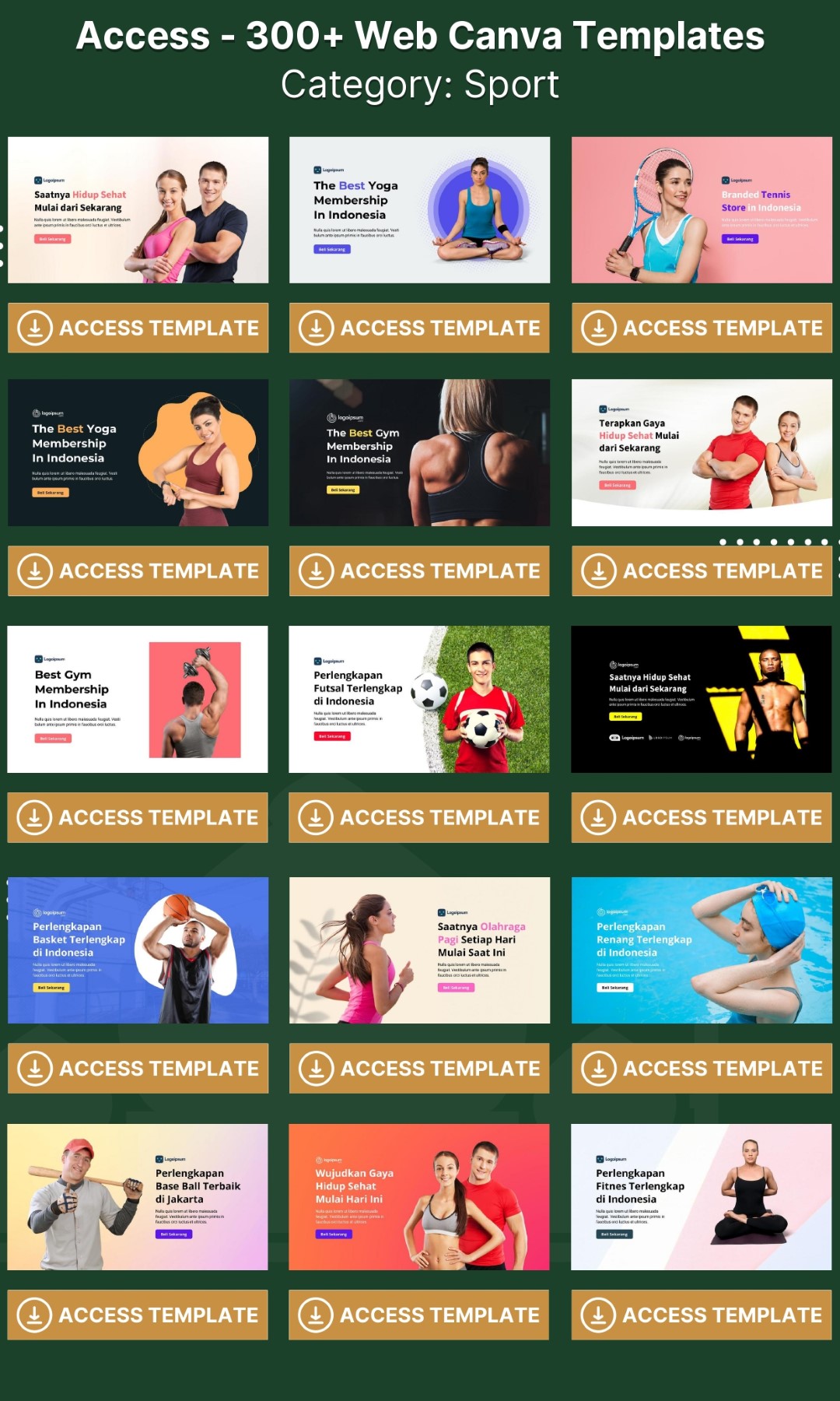 300 Web CANVA Templates - Image 16