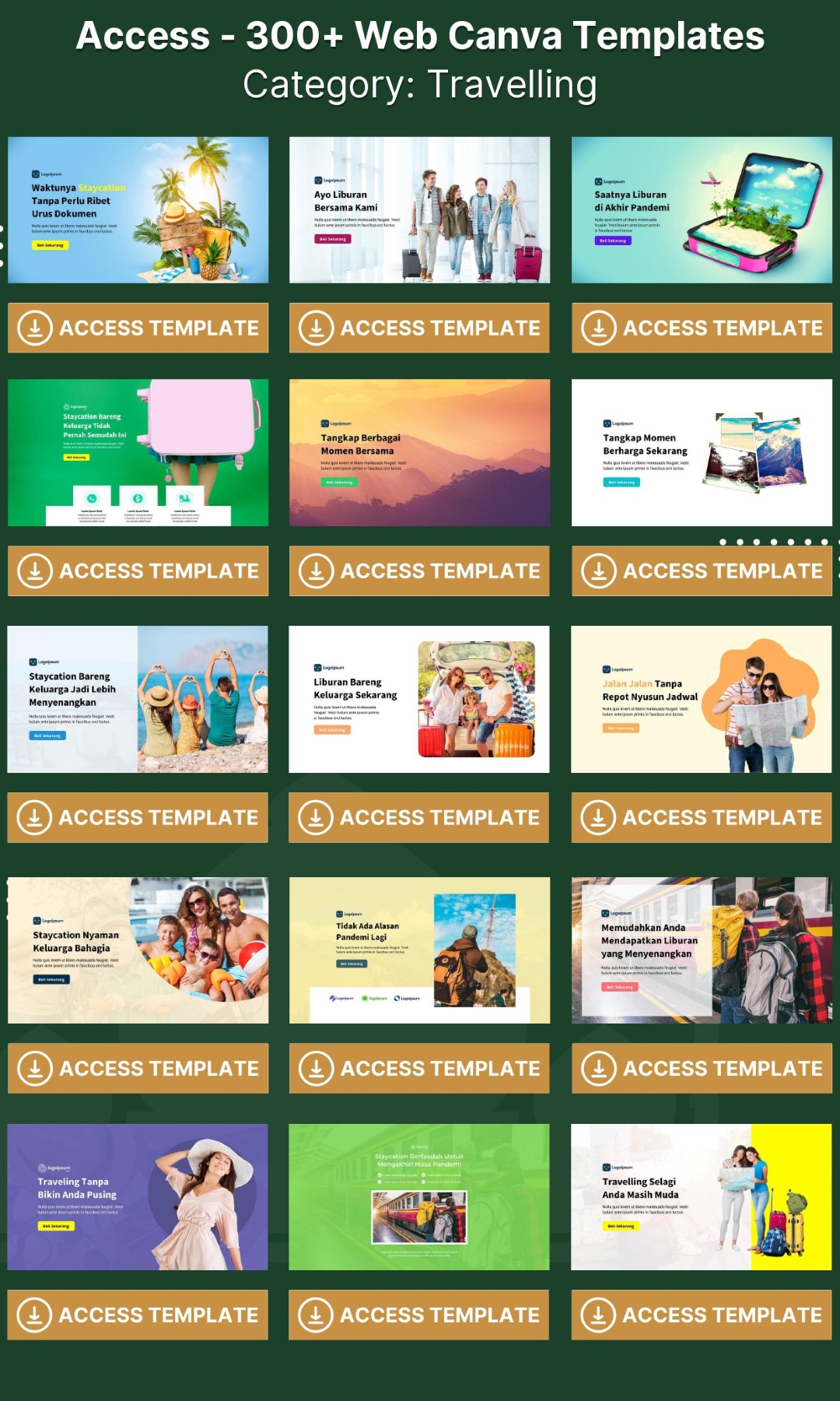 300 Web CANVA Templates - Image 9