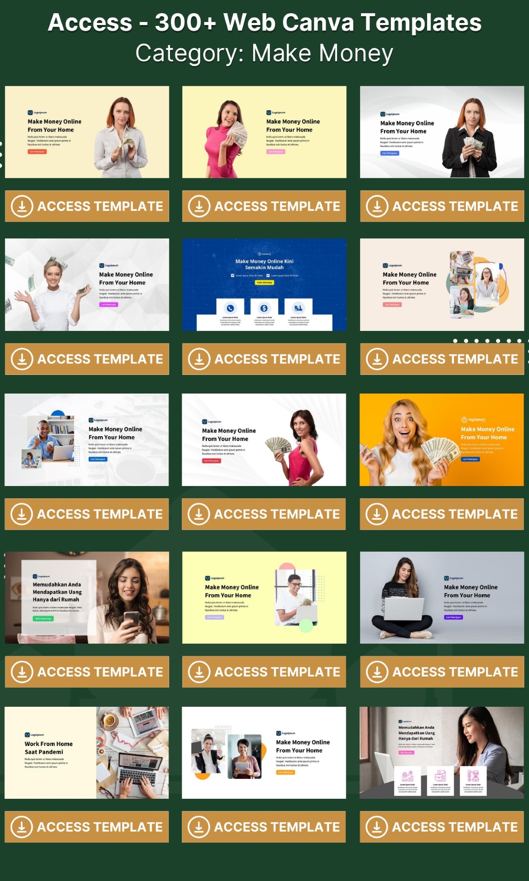 300 Web CANVA Templates - Image 10