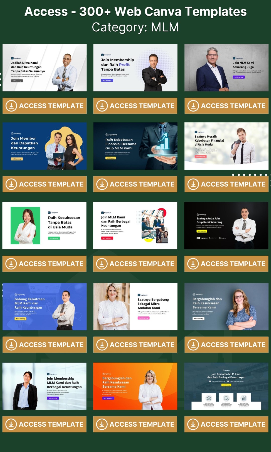 300 Web CANVA Templates - Image 12