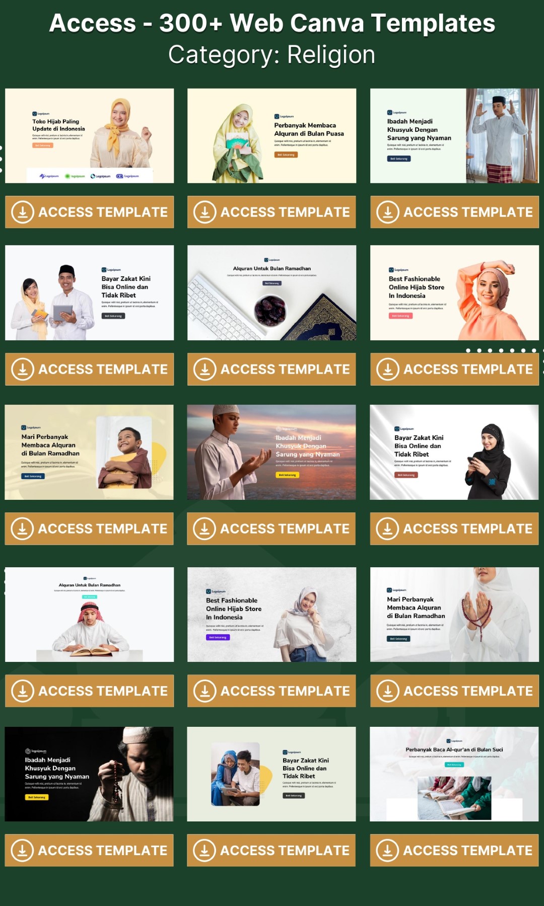 300 Web CANVA Templates - Image 13