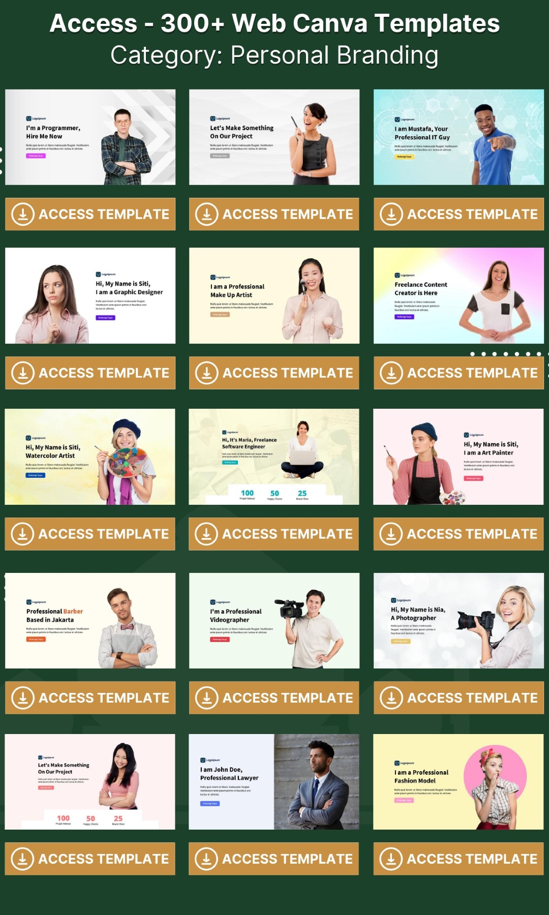 300 Web CANVA Templates - Image 14