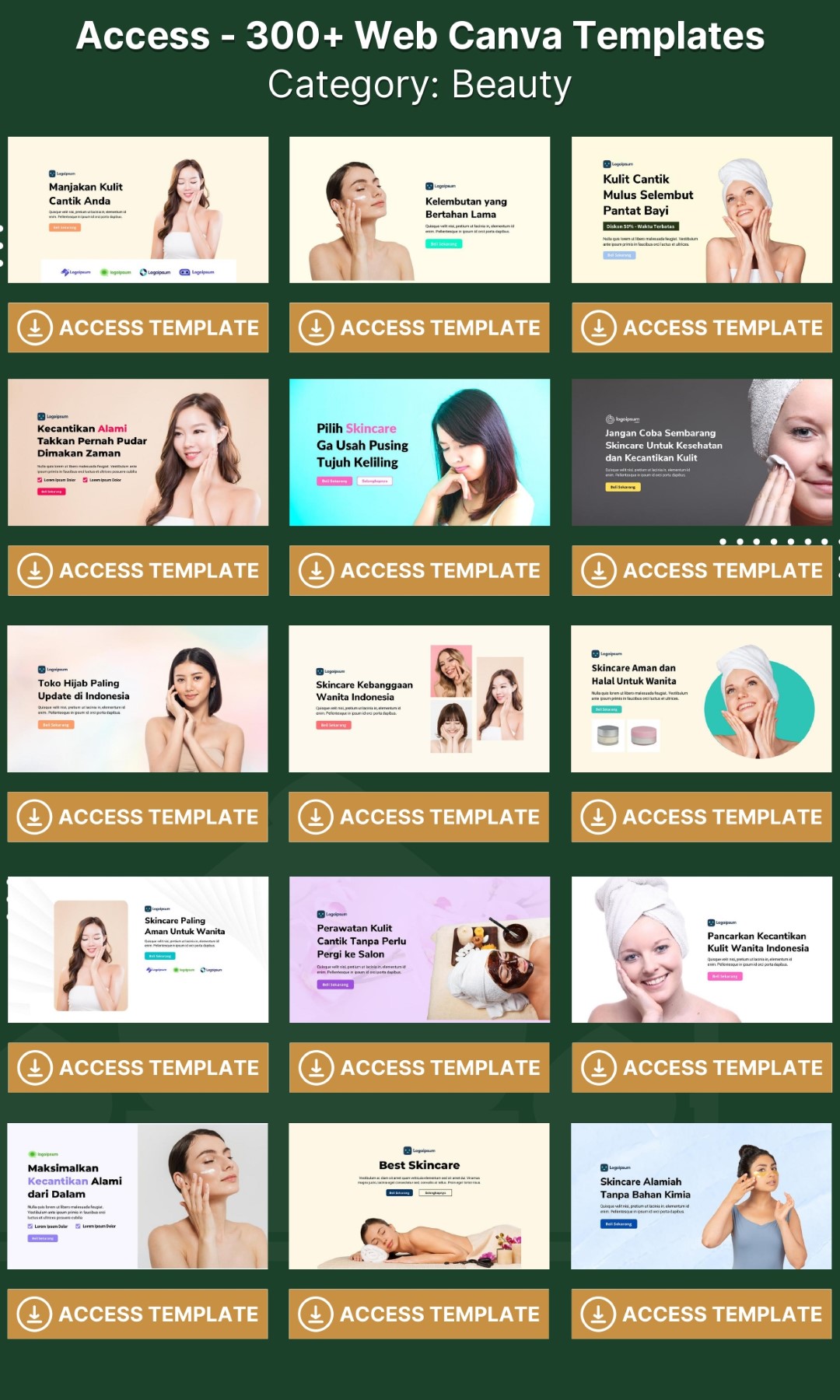 300 Web CANVA Templates - Image 15