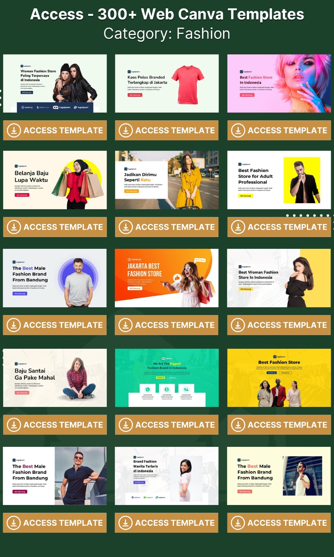 300 Web CANVA Templates - Image 8