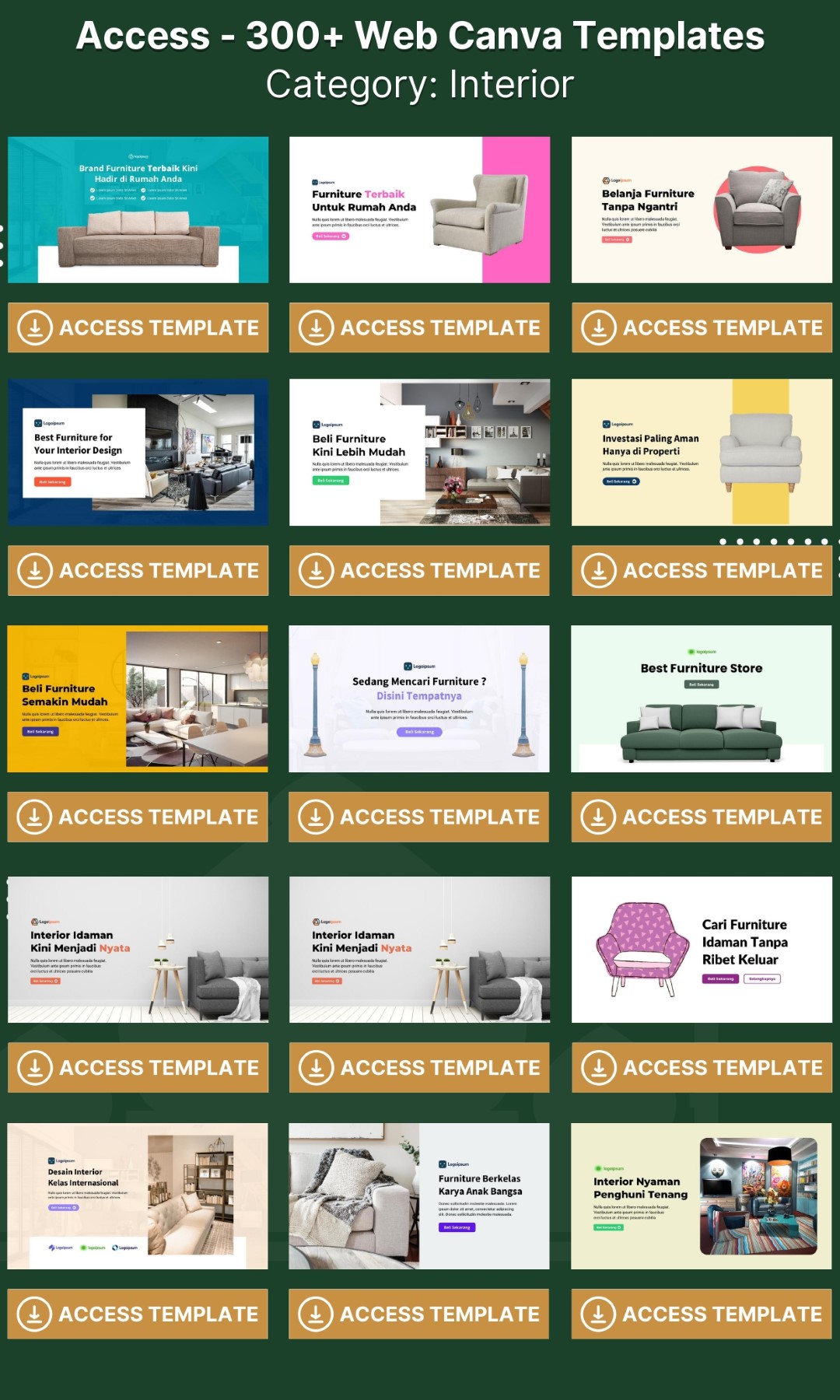 300 Web CANVA Templates - Image 6