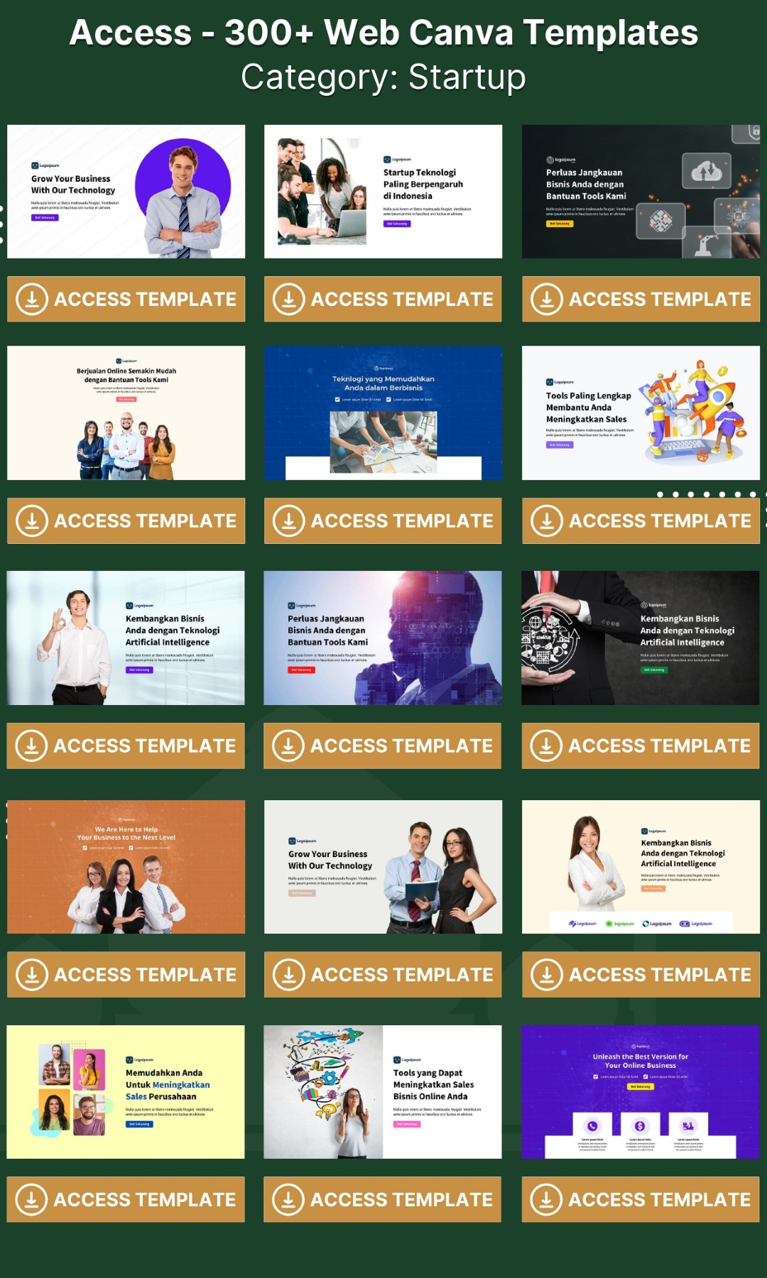 300 Web CANVA Templates - Image 4