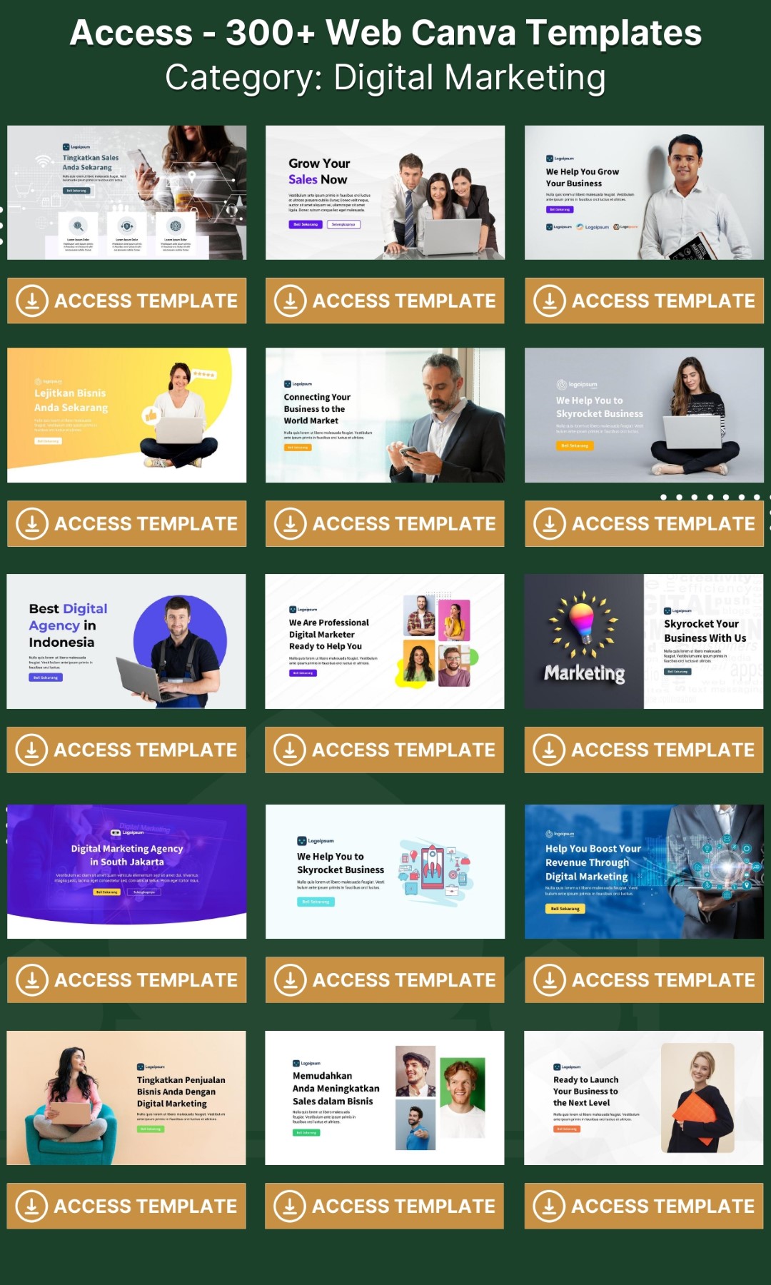 300 Web CANVA Templates - Image 3