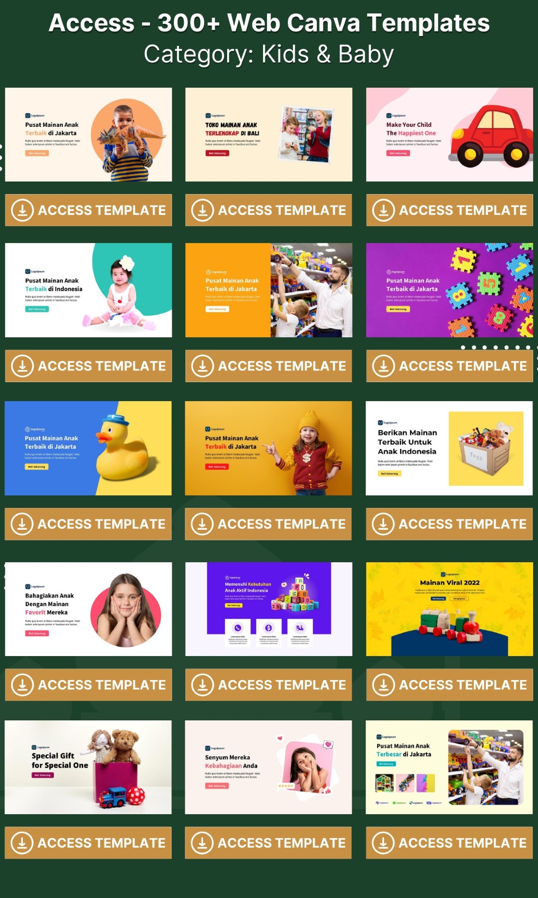 300 Web CANVA Templates - Image 2